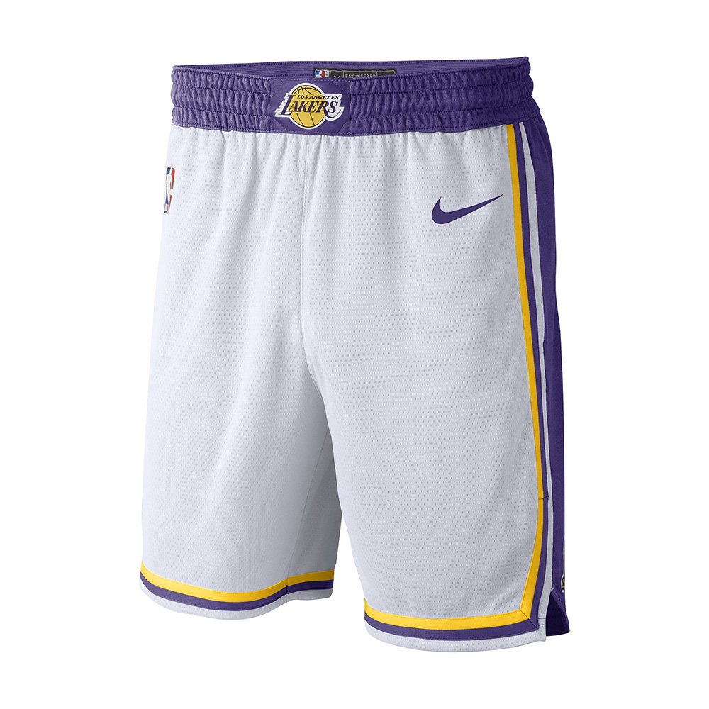 Nike NBA Swingman Shorts Los Angeles Lakers White [AJ5616-100