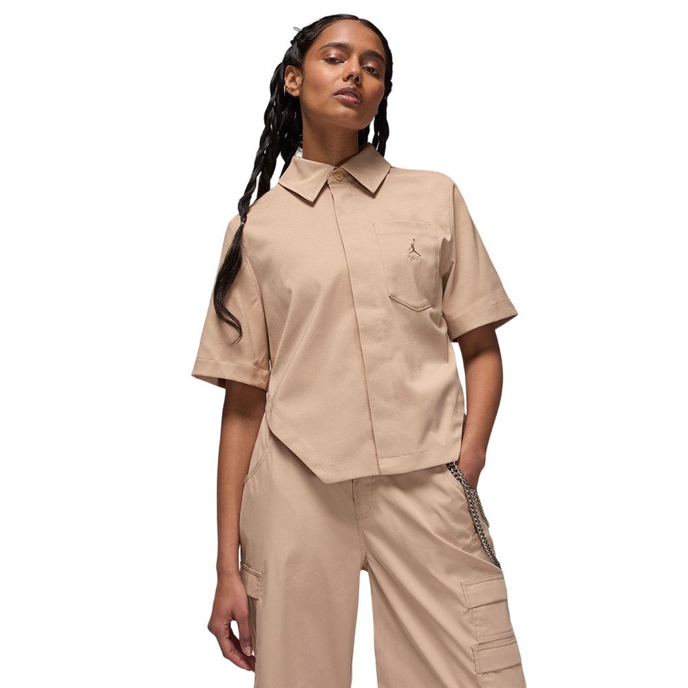 ryogen FAKED OPENCOLLAR H/S SHIRTセット Koszulka Jordan Beżowa [FN5766-244] - skstore.eu