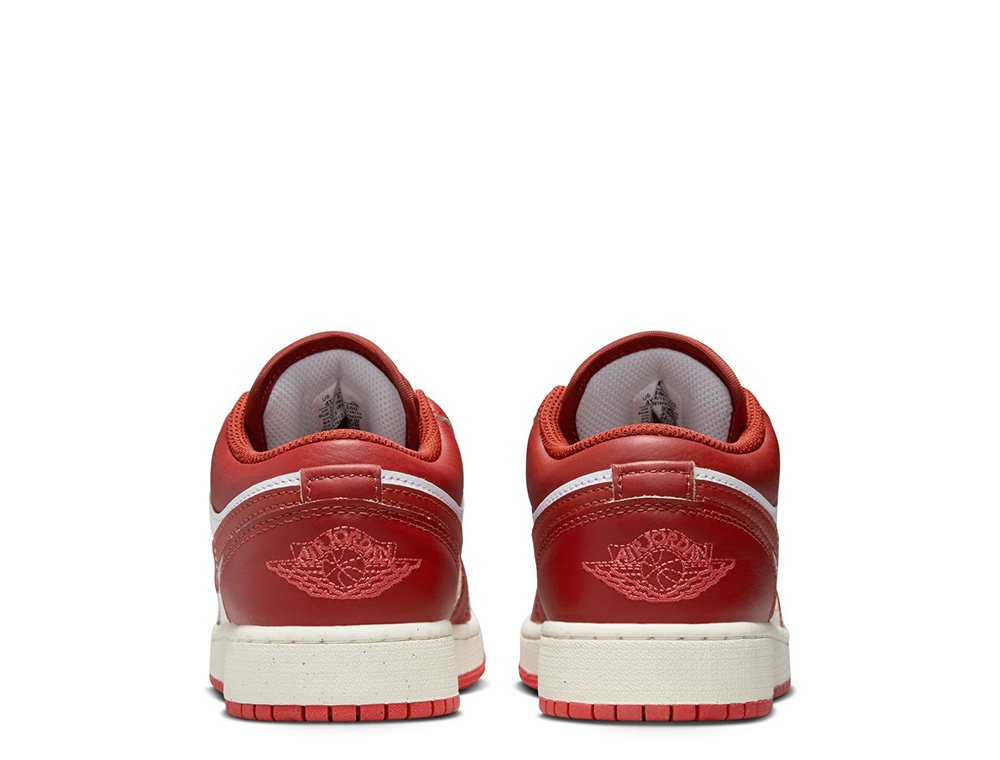 国内配送 NIKE W AIR JORDAN 1 LOW SE SAIL/V.RED-T.RED Nike Air Jordan 1 Low SE (GS) White Dune Red Lobster Sail