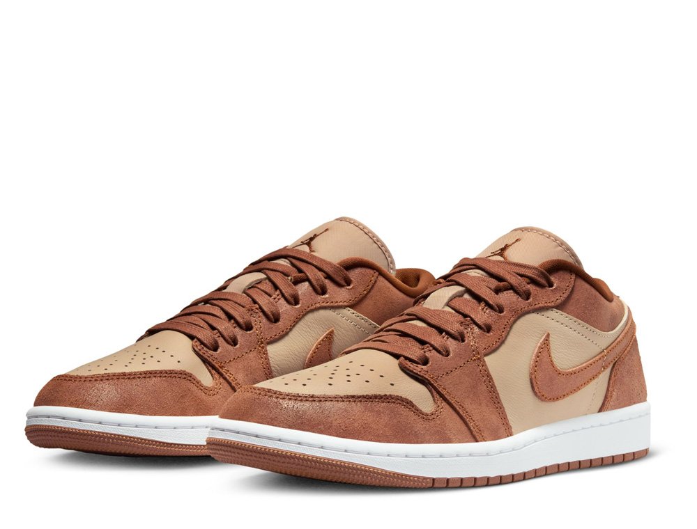Buty Air Jordan 1 Low SE Brązowe [FJ3453-200] - skstore.eu