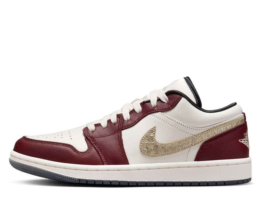 Buty Air Jordan 1 Low SE Lunar New Year Bordowe [FJ5735-100