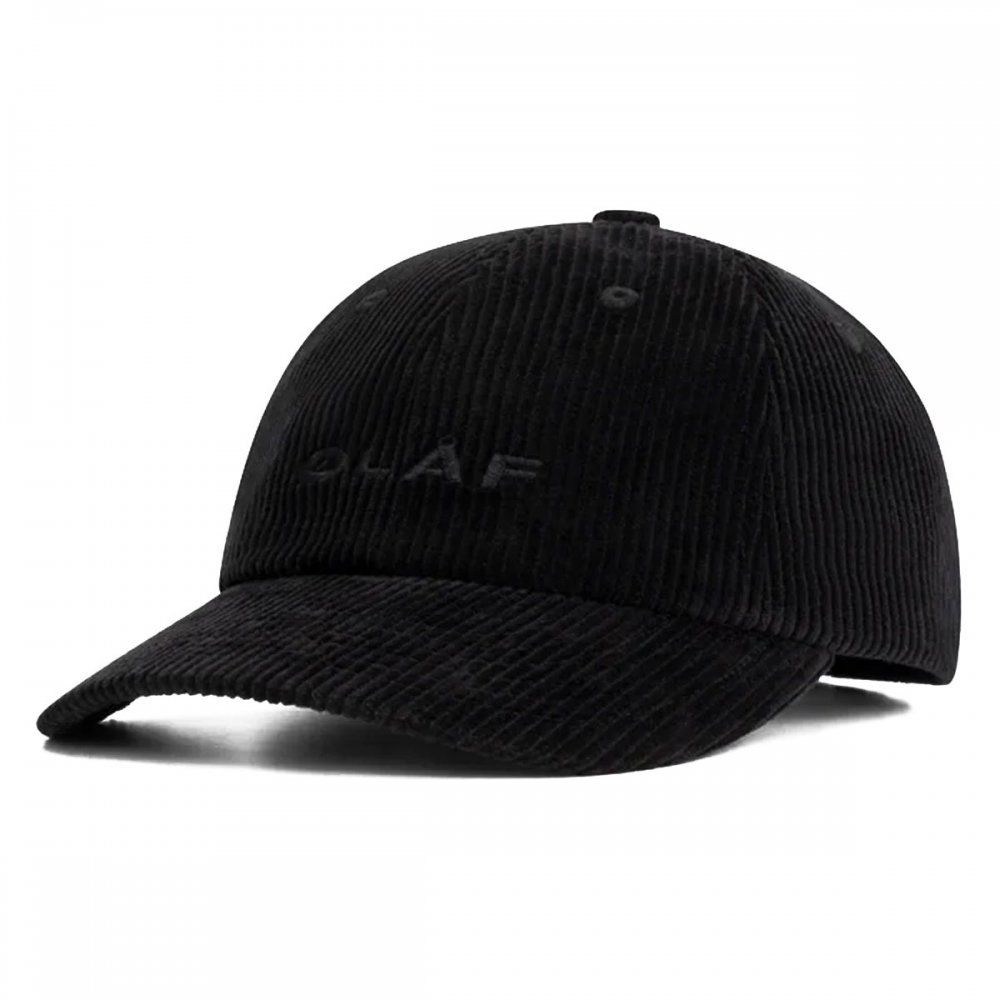 Akcesoria Olaf Corduroy Cap 'Black' (A140817-BLACK) | WSS