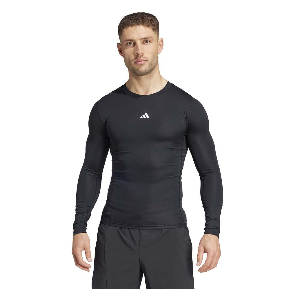 adidas Techfit Training Long Sleeve Tee Black [JE6702