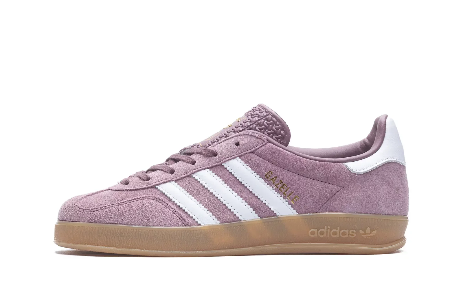 ★adidas★ Gazelle Indoor W Purple White IE2956 Adidas: Gazelle Indoor Sneakers (Purple/White) | DSMNY E-SHOP