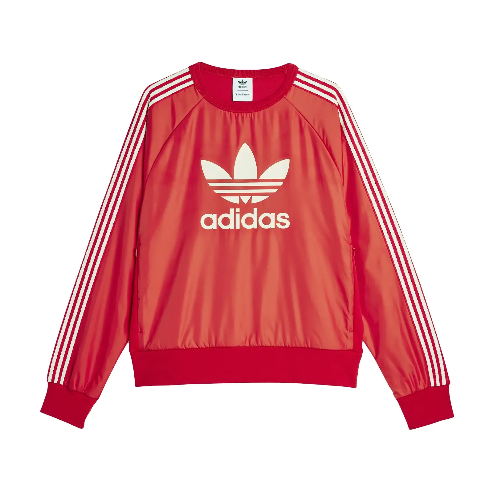 スウェット・トレーナー ADIDAS X WALES BONNER | WB NYLON CREW JE5994 UNISEX Sweatshirts adidas x Wales Bonner Nylon Crew 'Better Scarlet