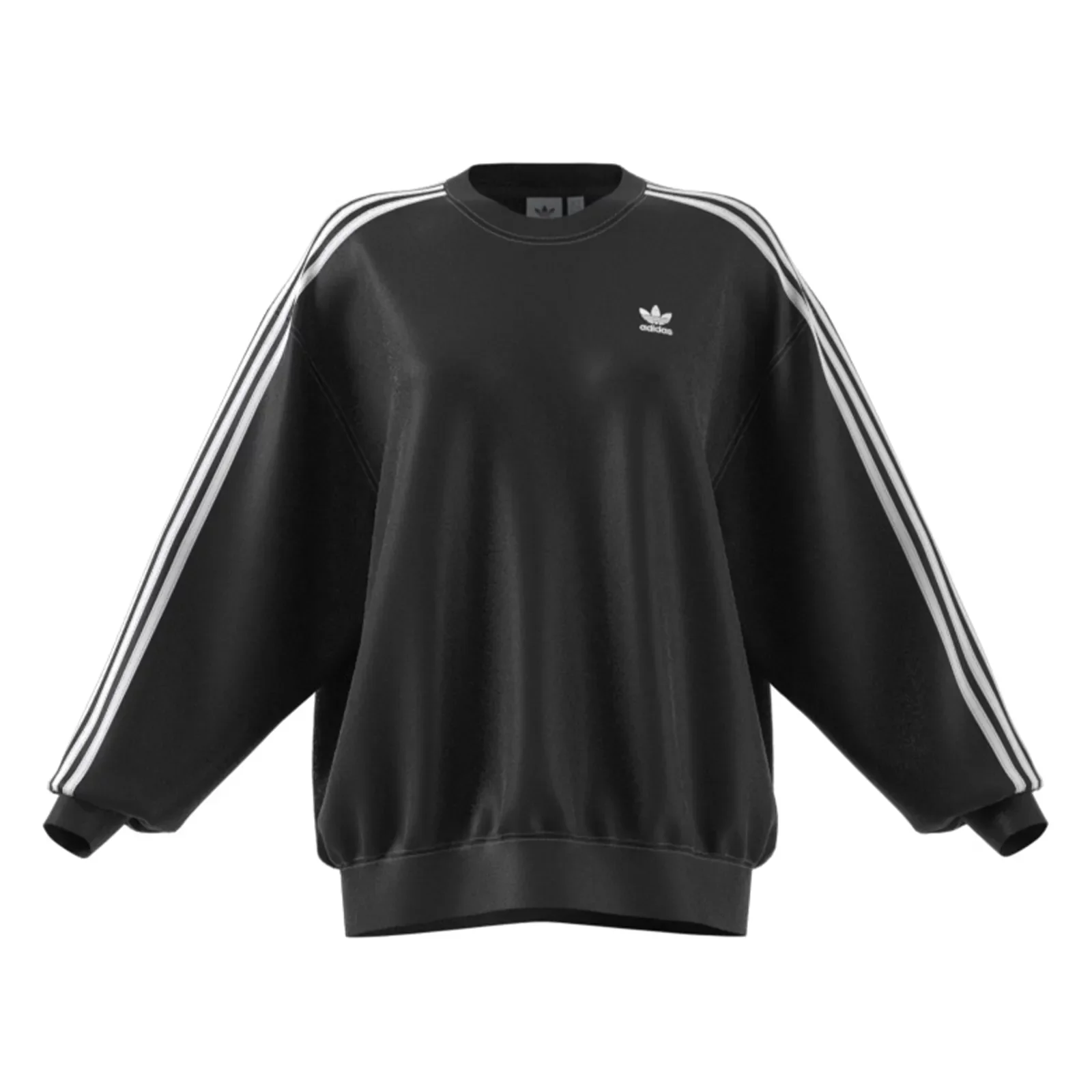 Sweatshirts adidas 3-Stripes Oversized Crewneck W 'Black' (IU2423