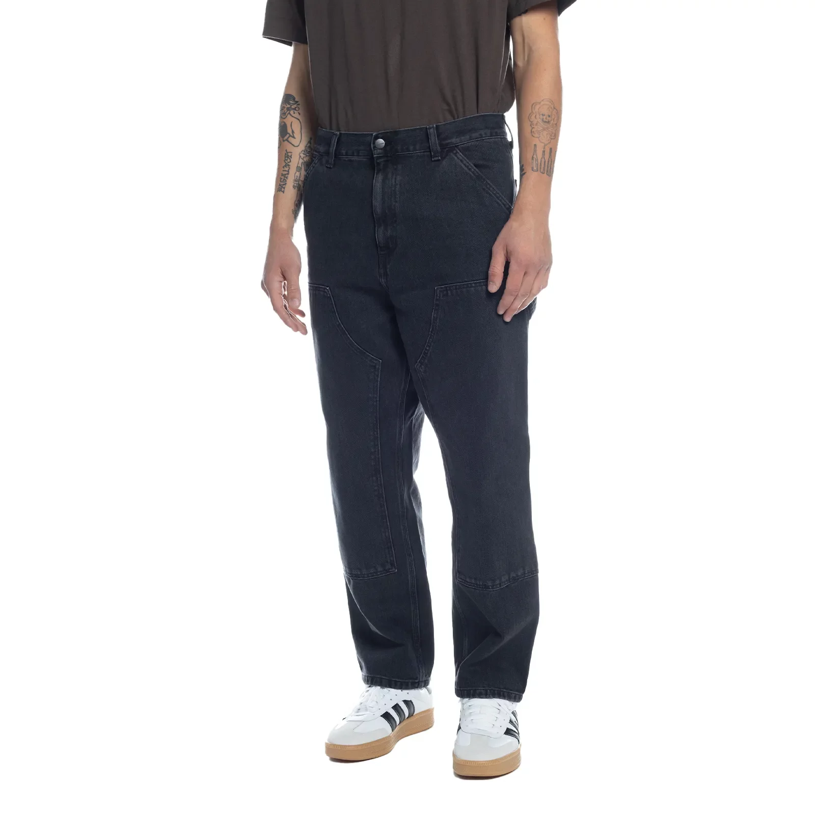 Carhartt WIP Double Knee Pant | Black (rinsed) – Page Double