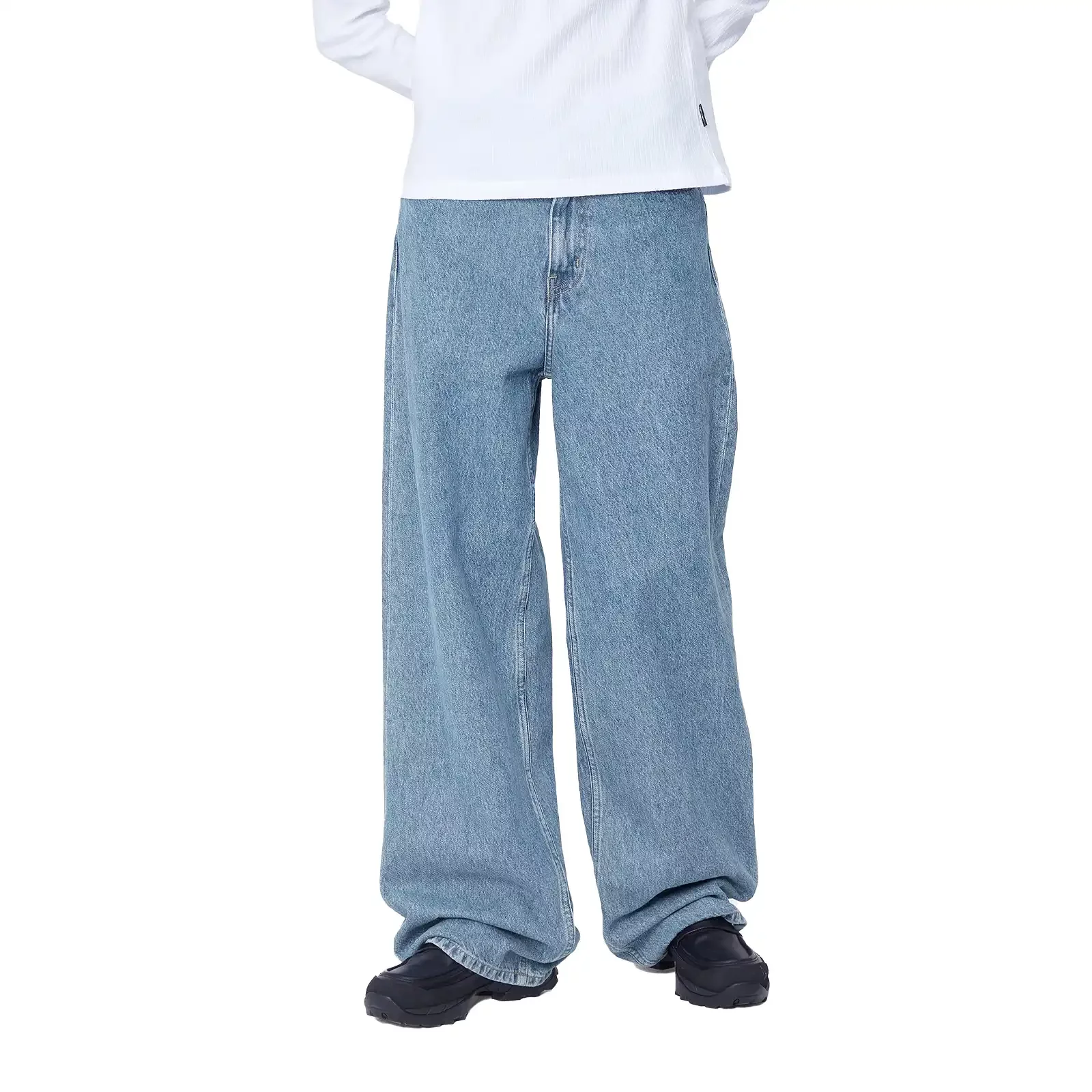 【Anyone more】Ile Grey Washing Half Pants Z Supply Hunter Knit Denim Pant Washed Indigo | Vagabond
