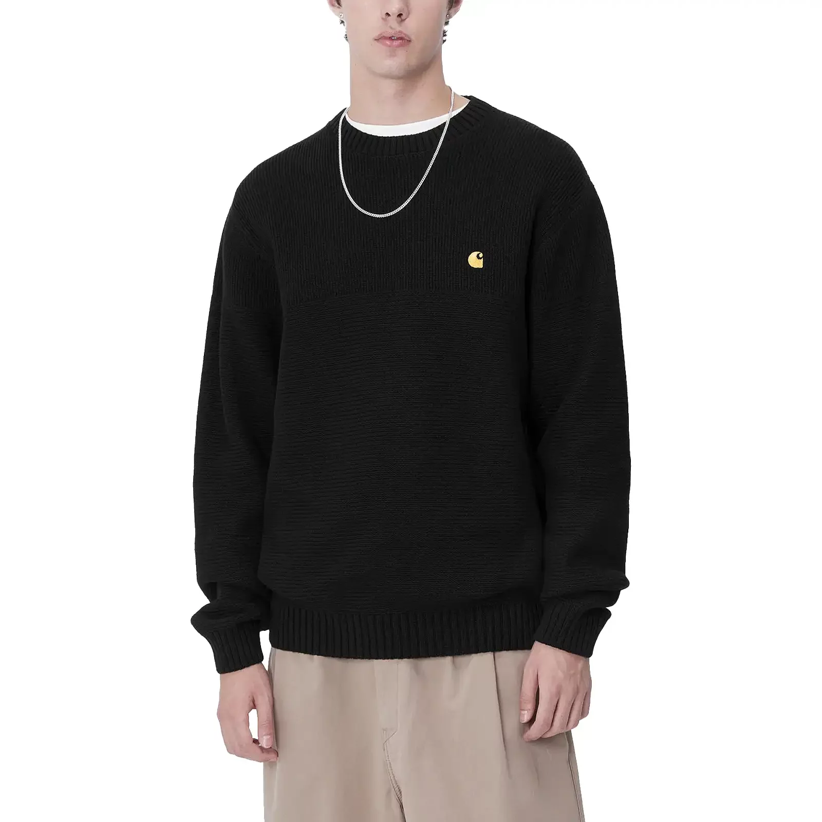 ★韓国の人気★【CARHARTT WIP】★S/S GREETINGS T-SHIR.T★ Fleeces and sweaters Carhartt WIP Chane Sweater 'Black Gold