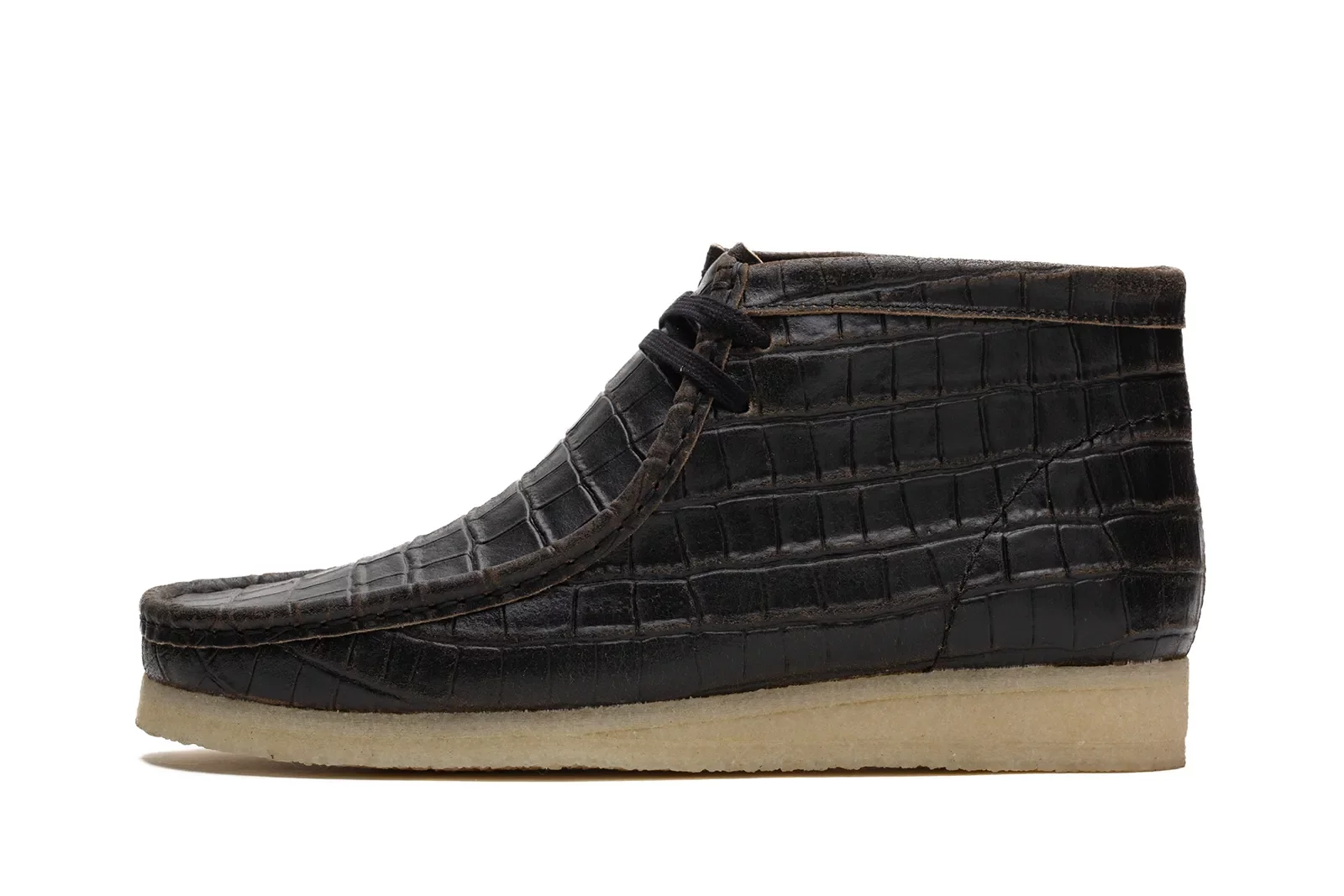 Casual Clarks Originals Wallabee Boot Crocodile Distress