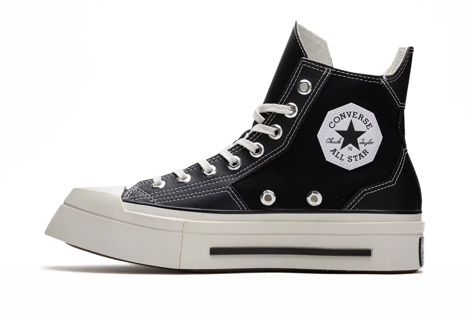 ファム size x converse chuck taylor multipatch black for sale