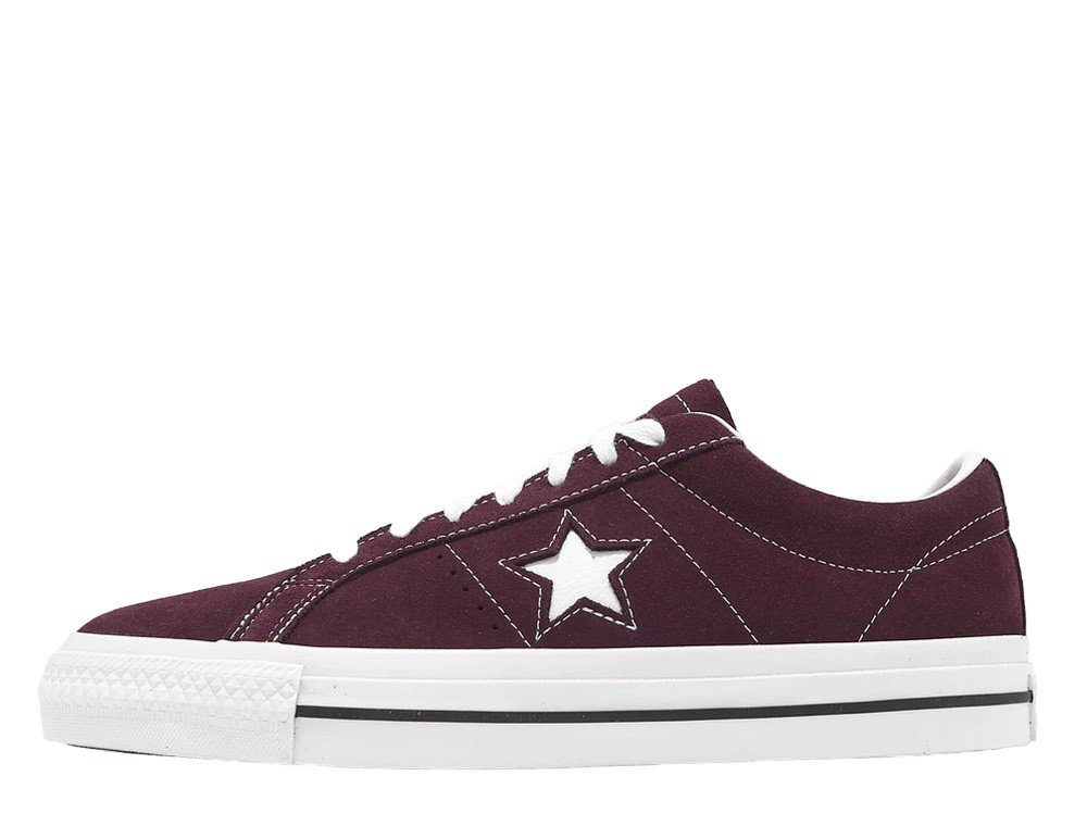 Converse One Star Pro Suede Burgundy Shoes [A08480C