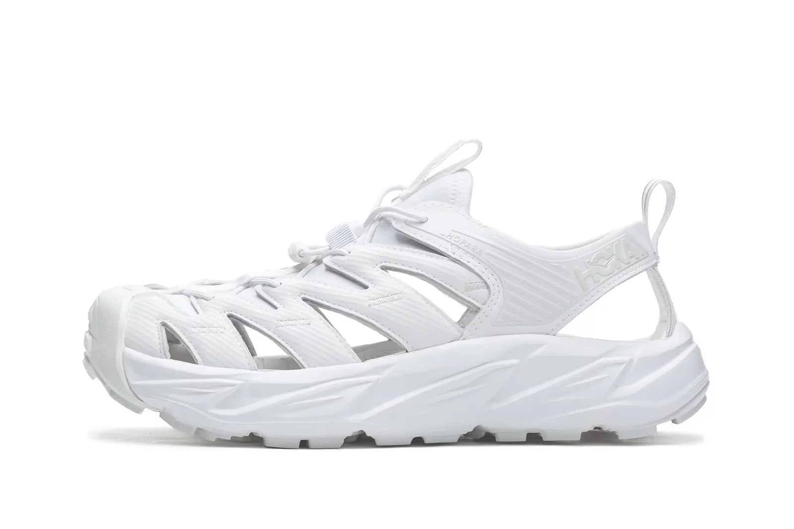 ☆HOKA☆ Public Hopara White 1123112WHWH 1123112-WHWH Obuwie Hoka One One Hopara Sandal 'Triple White' (1123112