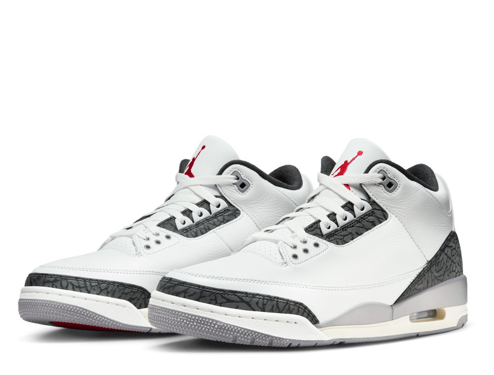 Air Jordan 3 RETRO SE-Tホワイト/グレー/レッド 2024年 8/23 発売】ナイキ エア ジョーダン 3 レトロ “サミット