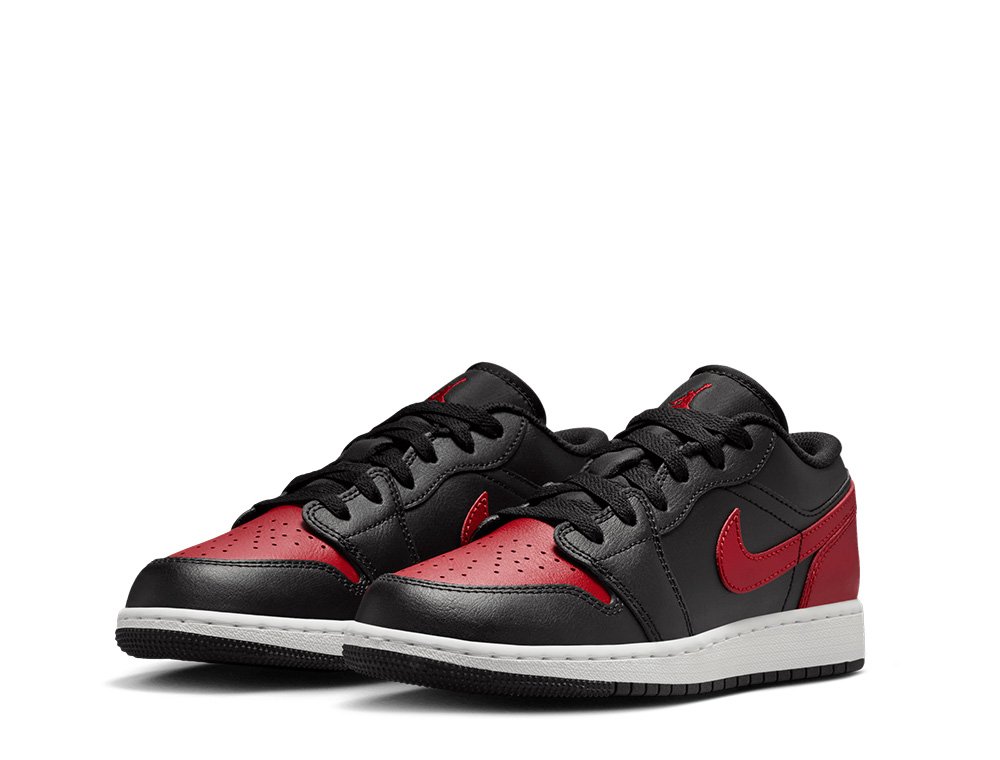 Air Jordan 1 Low (GS) Black/Red [553560-067] - skstore.eu