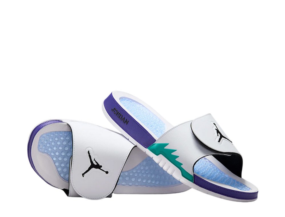 Klapki Jordan Hydro 5 Retro Białe [555501-103] - skstore.eu
