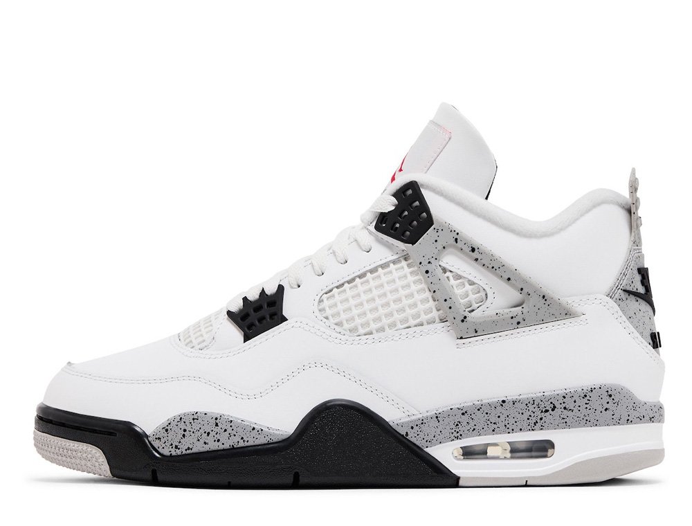 Air Jordan 4 OG “White Cement” Summit White/Fire Red-Tech