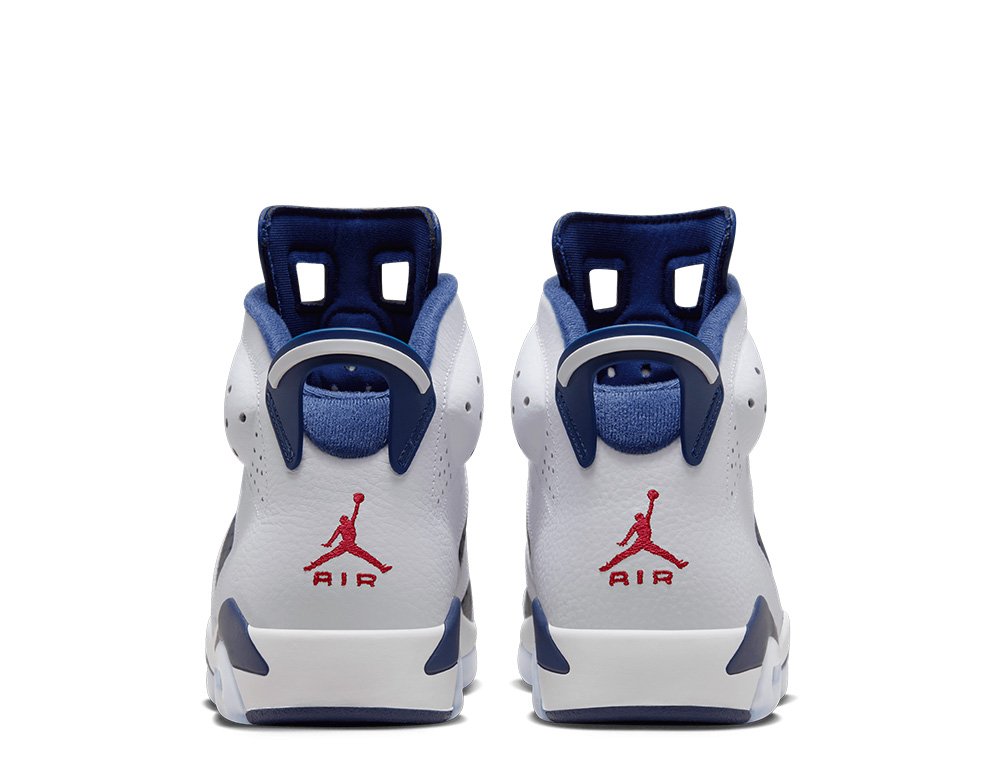 Buty Air Jordan 6 Retro 'White and Midnight Navy' Biel