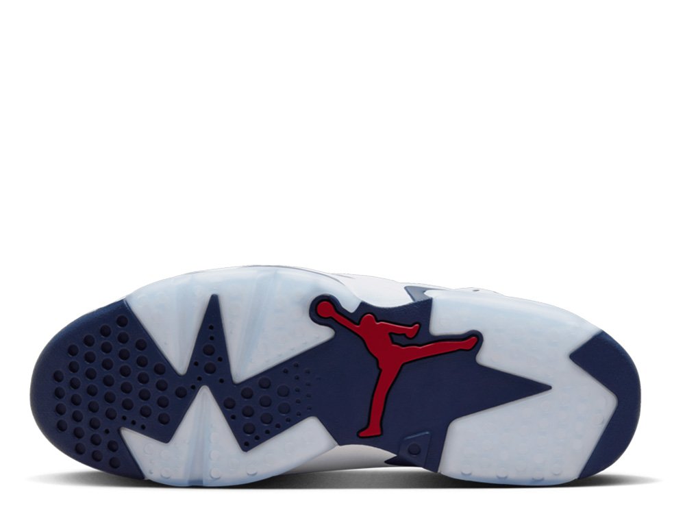 Buty Air Jordan 6 Retro 'White and Midnight Navy' Biel