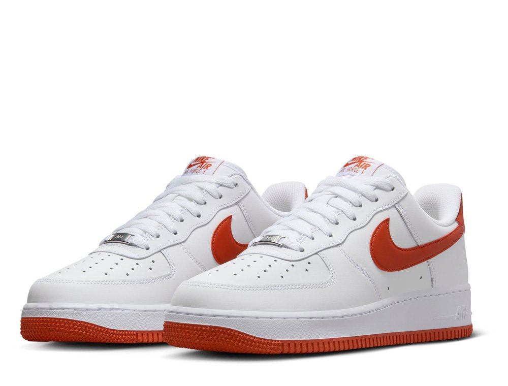 Nike Air Force '07 White/White/Dragon Red shoes