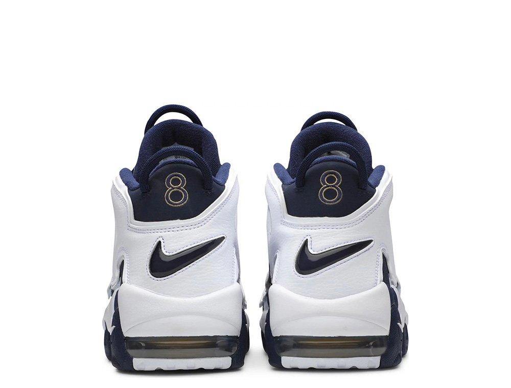 Nike Air More Uptempo White/Midnight Navy-Metallic Gold