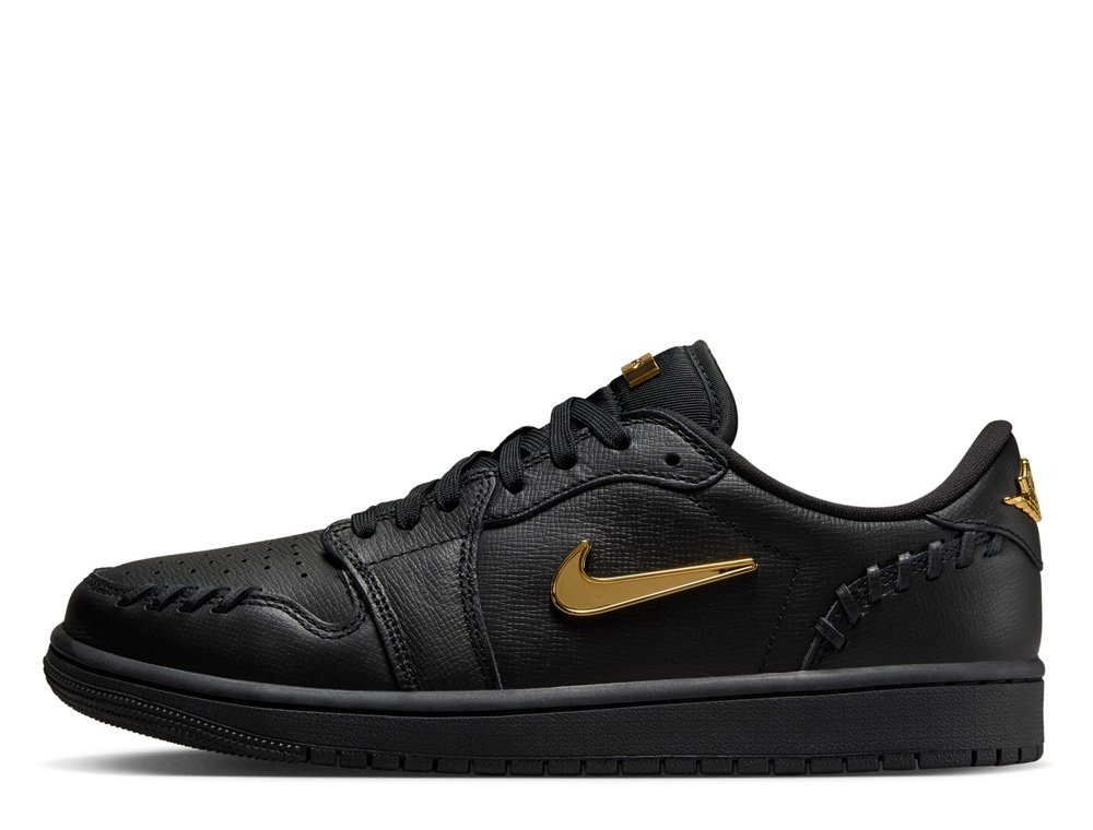 Air Jordan 1 Low Method of Make Black/Metallic Gold shoes
