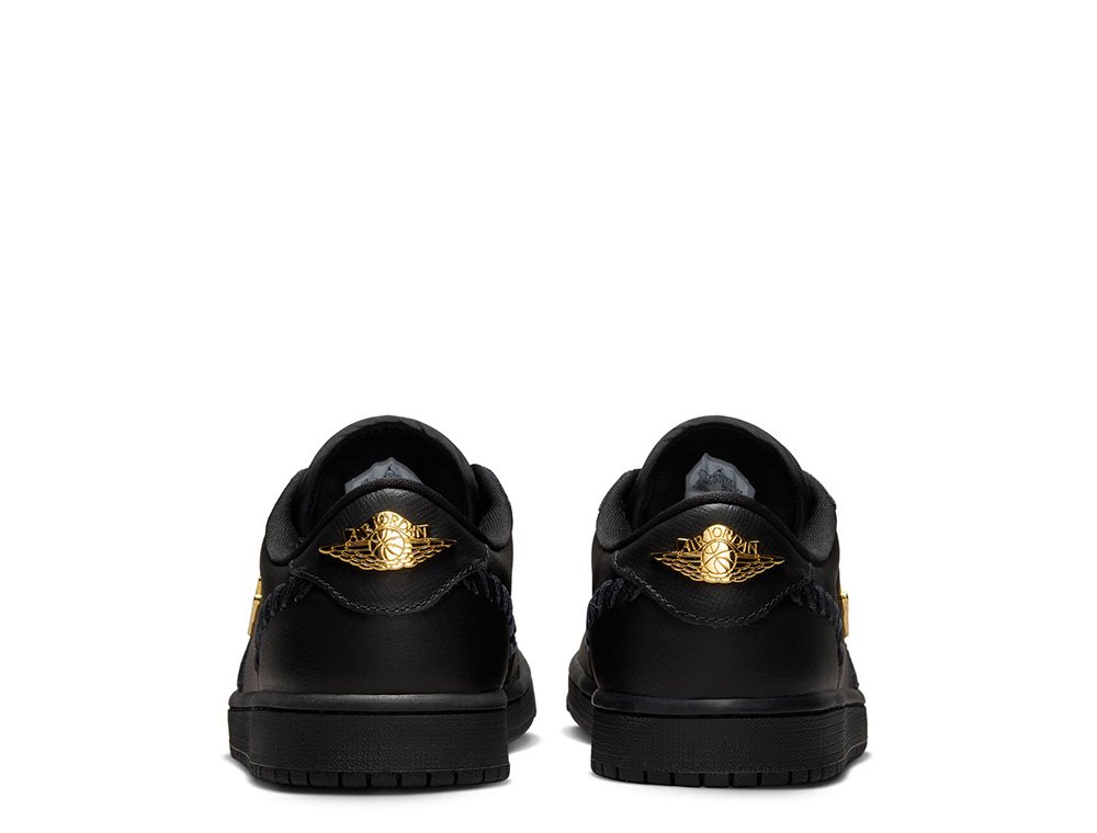Air Jordan 1 Low Method of Make Black/Metallic Gold shoes