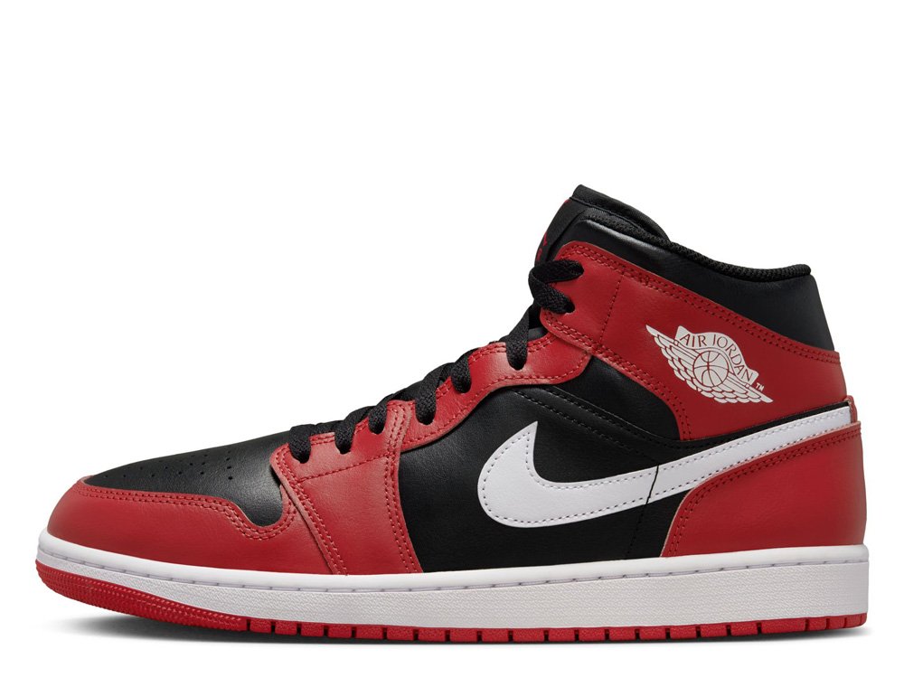 シューズ(女性用) Nike Air Jordan 1 Mid \"Black/Gym Red\" スニダンで購入可｜Nike WMNS Air Jordan 1 Mid 