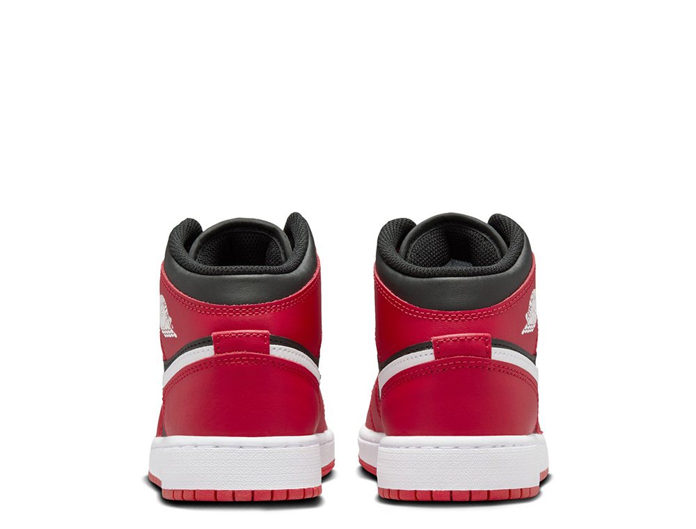 Buty Air Jordan 1 Mid (GS) Black/Gym Red/White [DQ8423-061