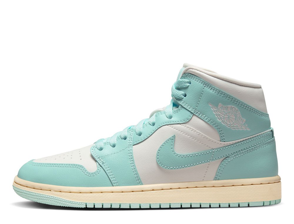 Wmns Air Jordan 1 Mid 'Light Dew' shoes [BQ6472-132