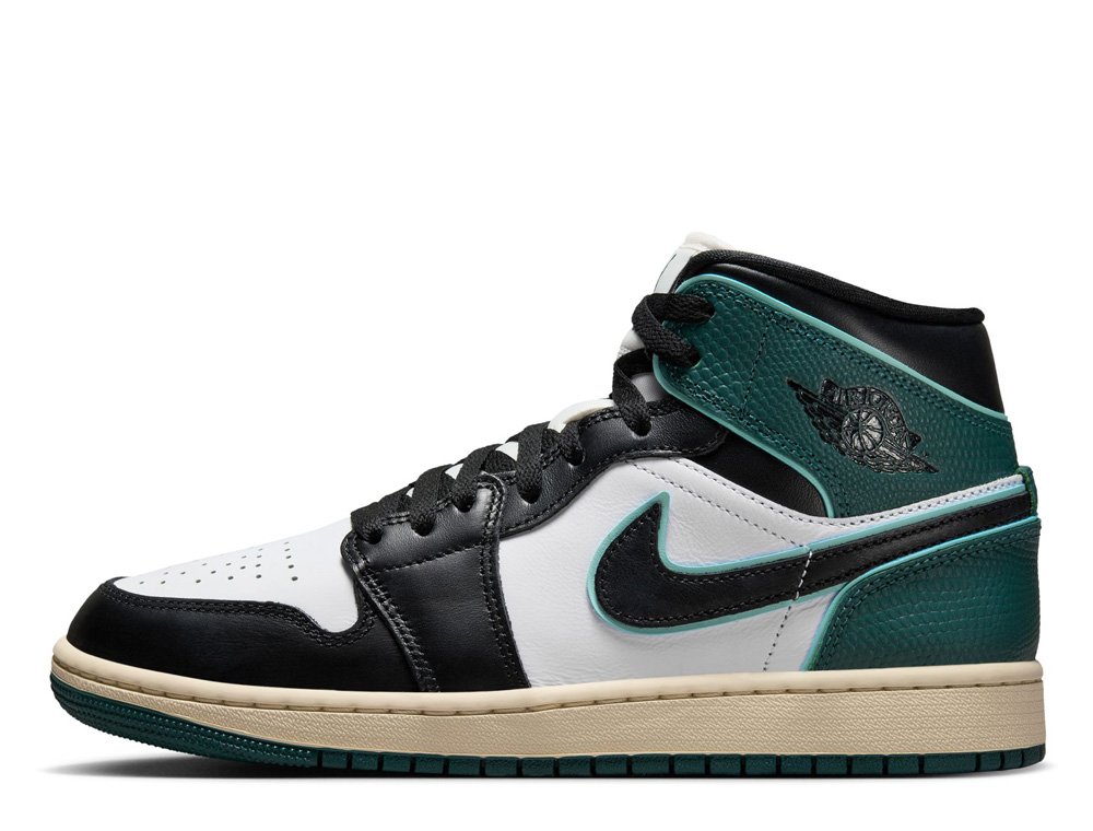 Buty Air Jordan 1 Mid SE White/Light Dew/Oxidised Green