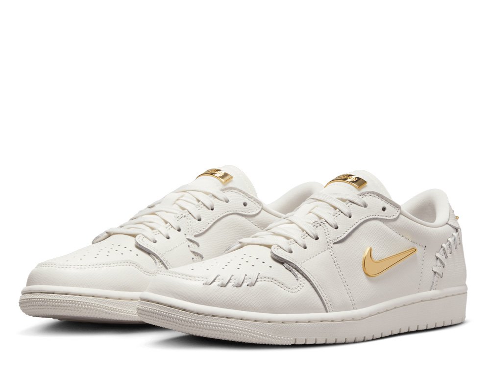 Air Jordan 1 Low Method of Make Sail/Metallic Gold-Sail
