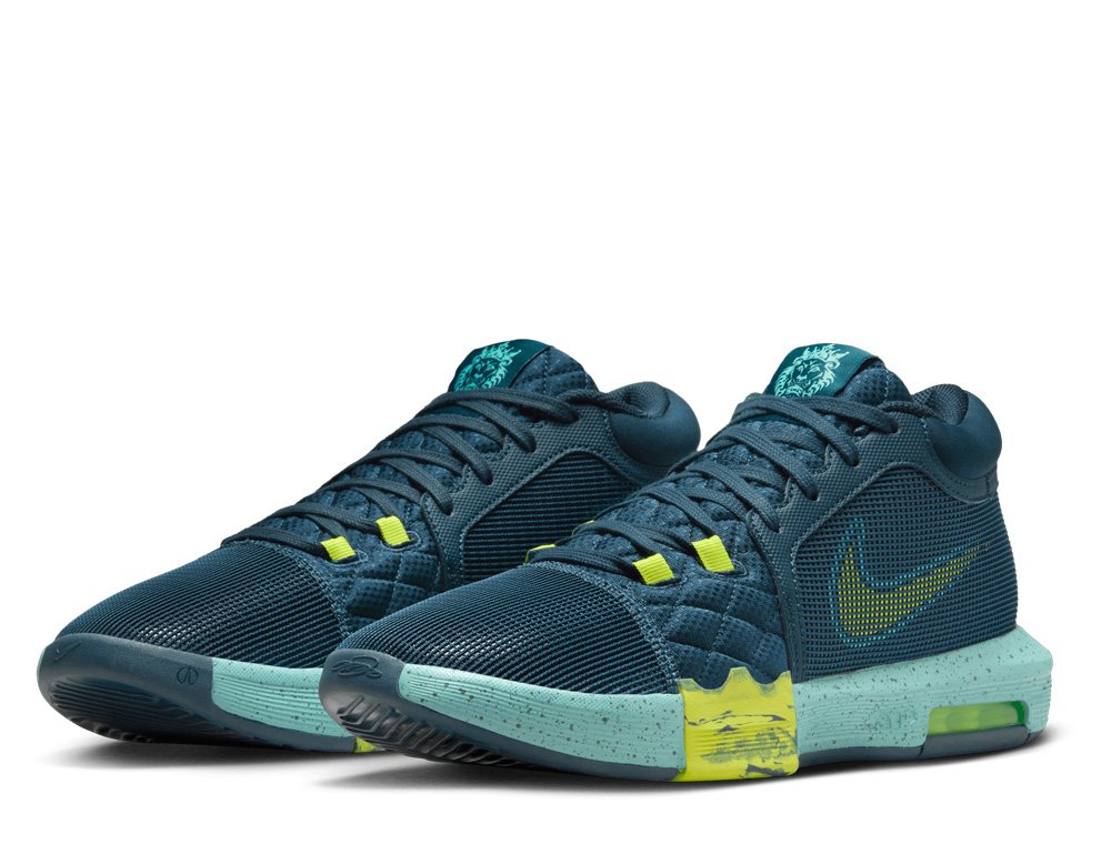 Nike LeBron Witness Armory Navy/Green Frost/Bicoastal/Cyber shoes