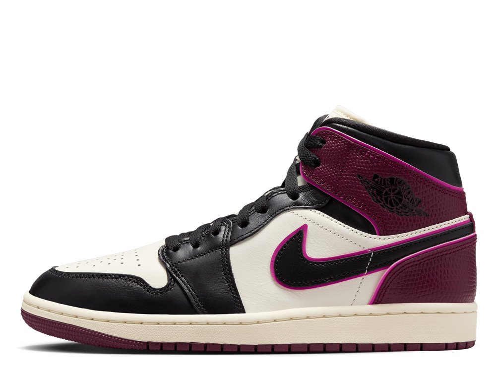 Buty Air Jordan 1 Mid SE Sail/Active Pink/Bordeaux/Black