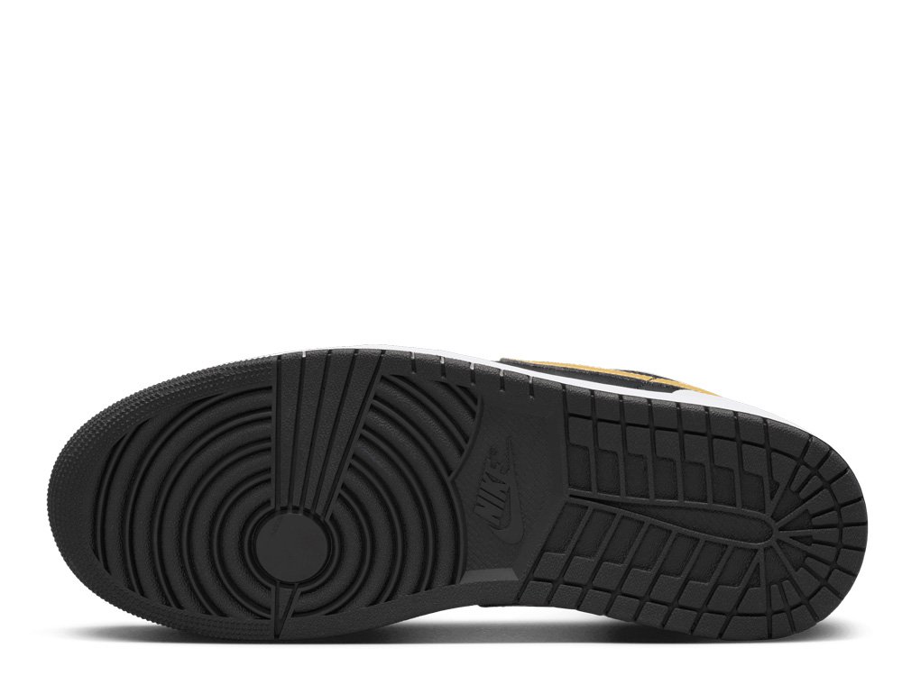 Buty Air Jordan 1 Low White/Black/Metallic Gold [553558-172