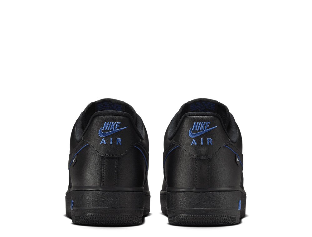 Nike Air Force '07 Black/Black-Astronomy Blue-White [HM9605-001