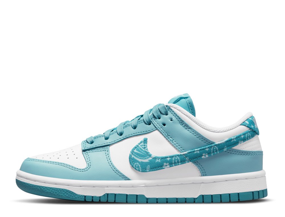 ★大人気★NIKE WMNS DUNK LOW ESS PAISLEY WORN BLUE Buty Nike Dunk Low White/Worn Blue-White-Worn Blue [DH4401