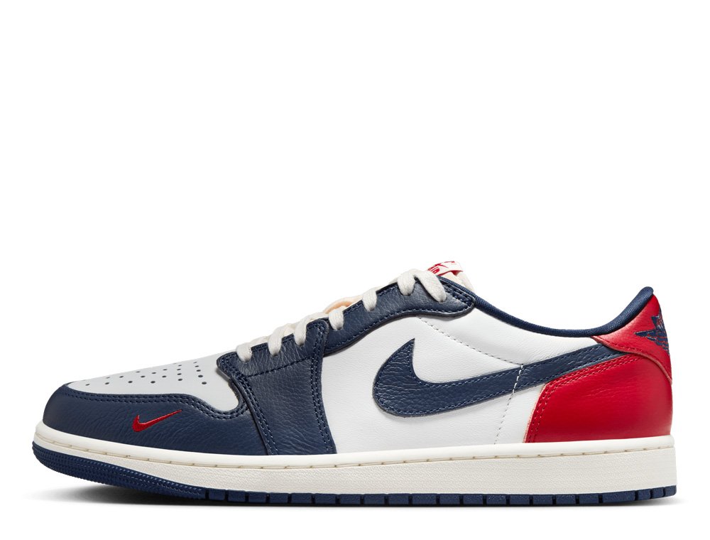 Nike Air Jordan 1 Low Shoes Sport Blue Gym Red White DC0774