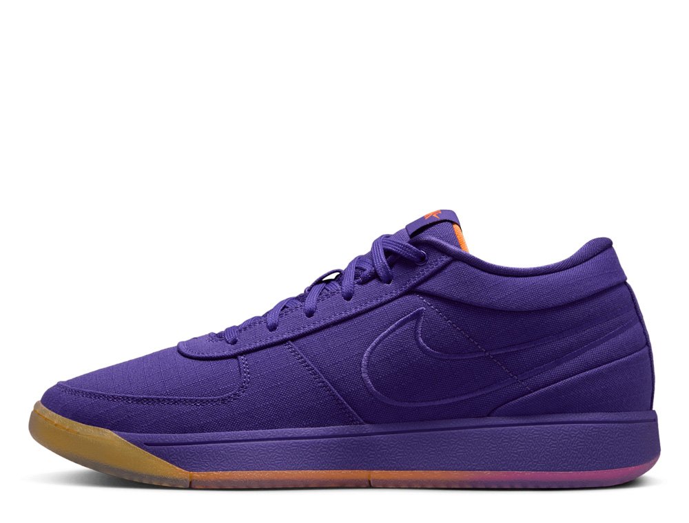 【現金特価】 Buty Orange-Taupe Purple/Total Court 'Sunset' 1 Book Nike シューズ(男性用)