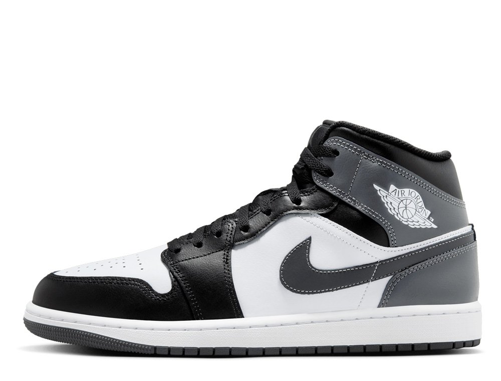美品　NIKE 26.5㎝　 AIRJORDAN 1MID BLACK Nike Air Jordan 1 Mid AJ1 Black Off Noir Toe Men Casual