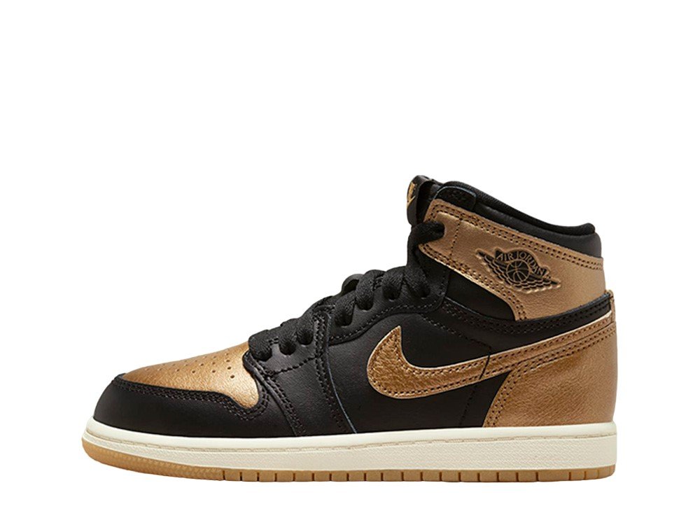 JORDAN1 RETORO HIGH OG SP（PS） 19センチ Buty Jordan 1 Retro High OG (PS) 'Black and Gold' (PS) Złote