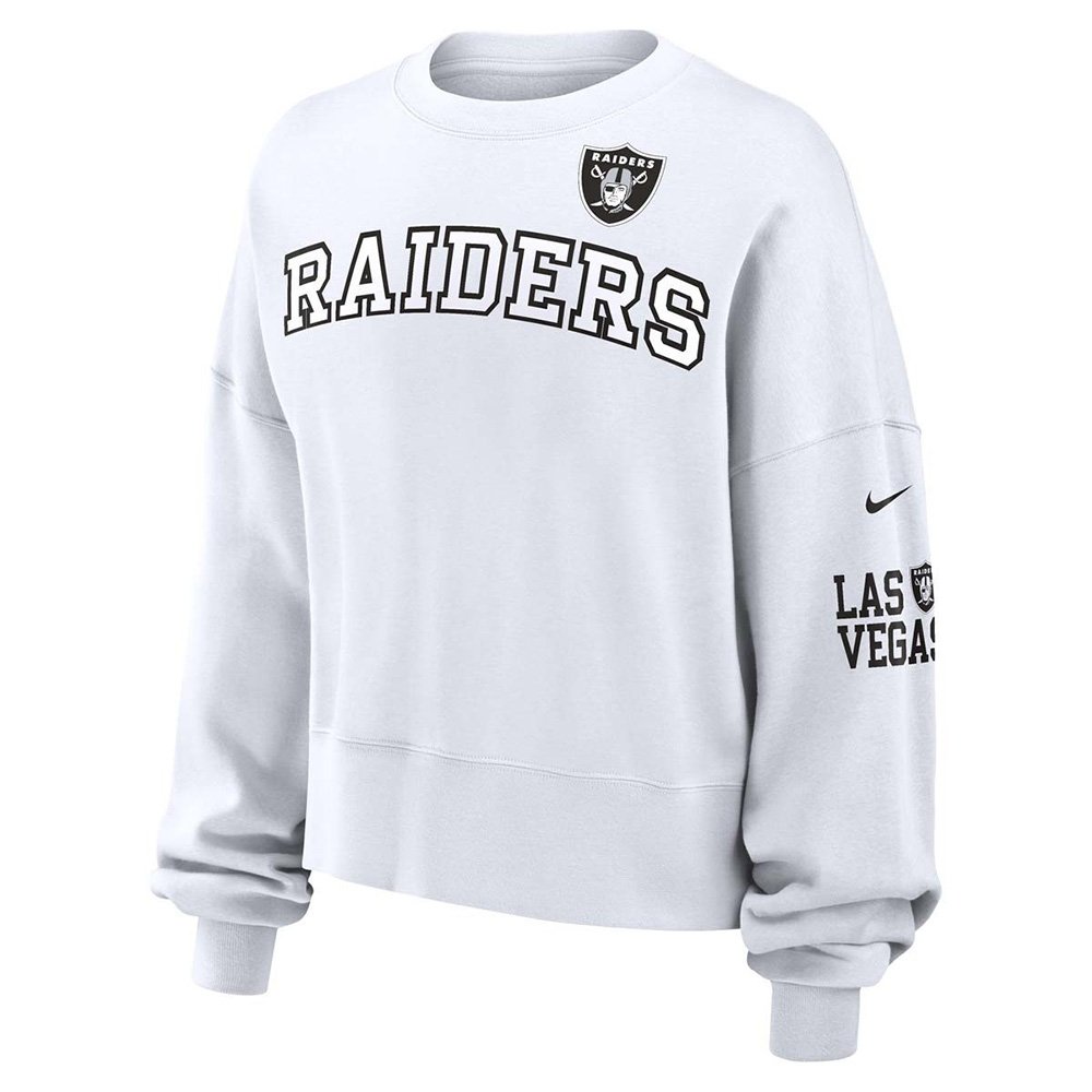 Nike Phoenix Oversized Crewneck Las Vegas Raiders White