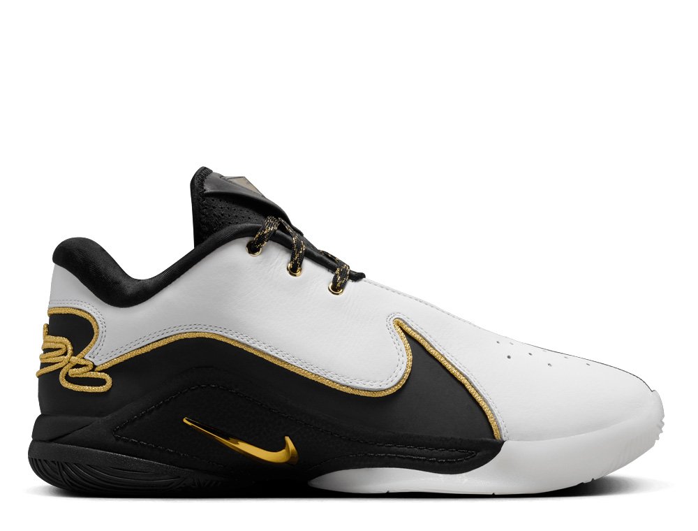 Nike LeBron XXII “Mogul” White/Black-Metallic Gold shoes