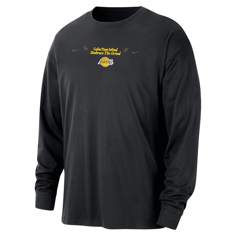 Nike NBA Max90 Los Angeles Lakers Courtside T-Shirt Black