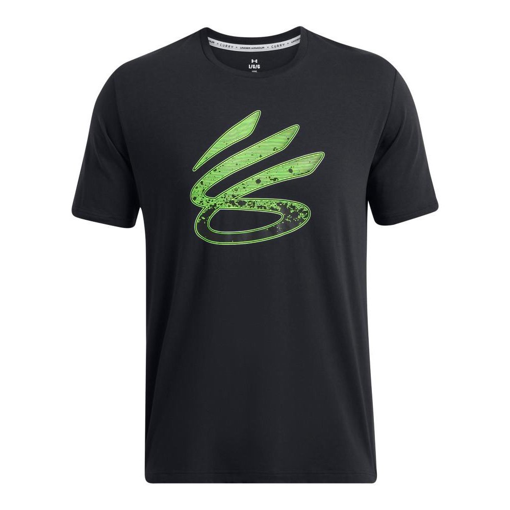 UNDER ARMOUR Curry カリー Tシャツ ロゴプリント Under Armour Curry Logo Trend T-shirt Black [1387111-001