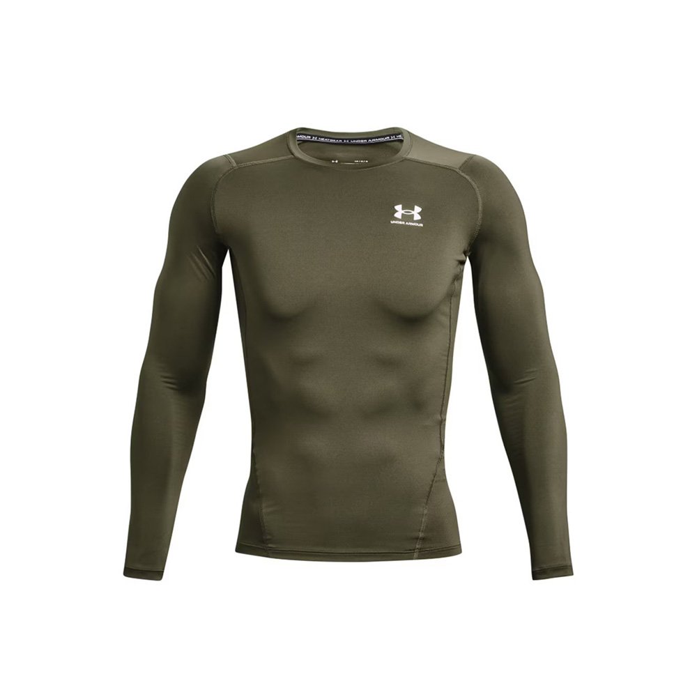 UNDER ARMOUR HG ARMOUR COMP LS MARINE OD GREEN WHITE [1361524