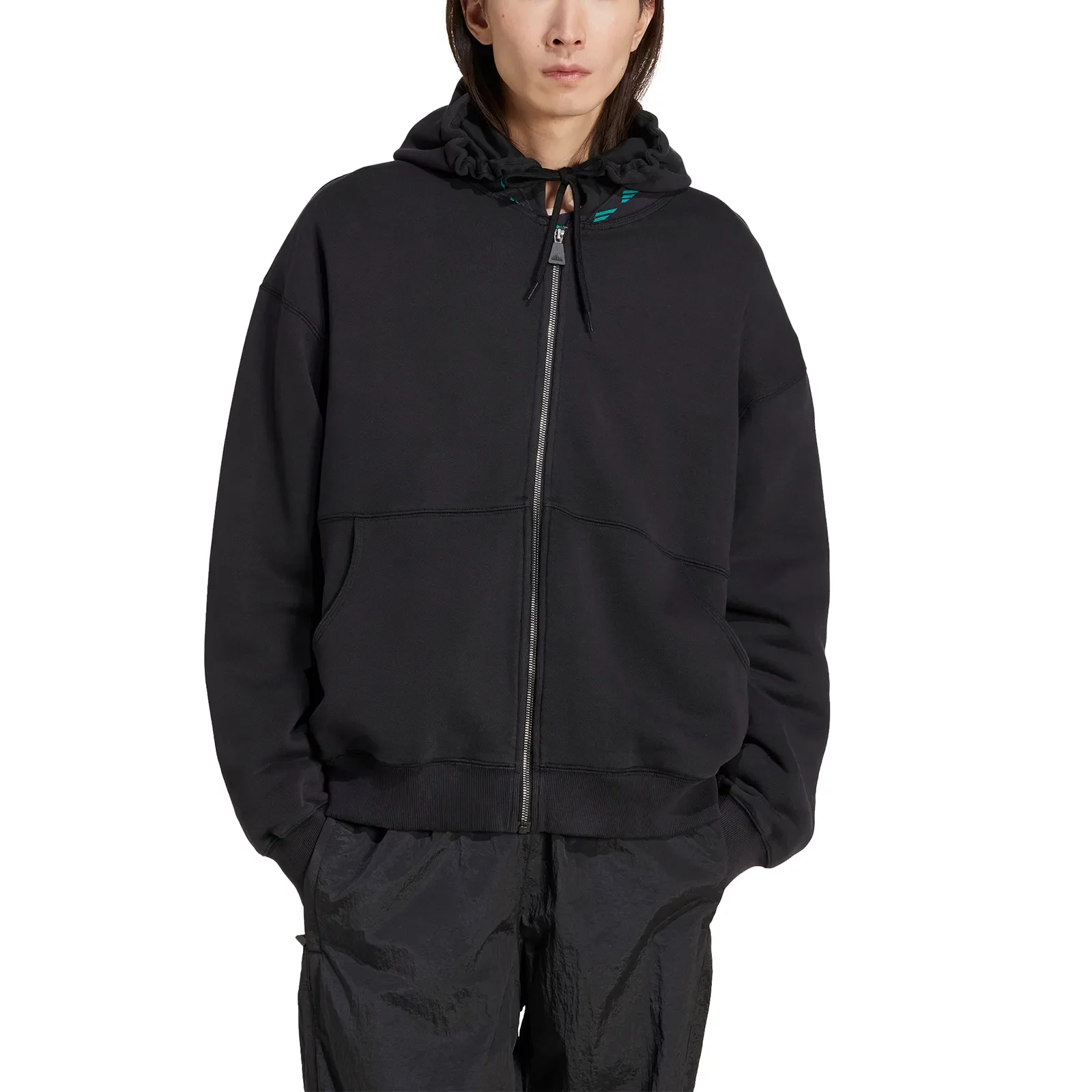 パーカー・フーディ ADIDAS EQT Fleece full zip Hoodie 5FT103 adidas Originals EQT Fleece Full Zip Hoodie Black JD0659