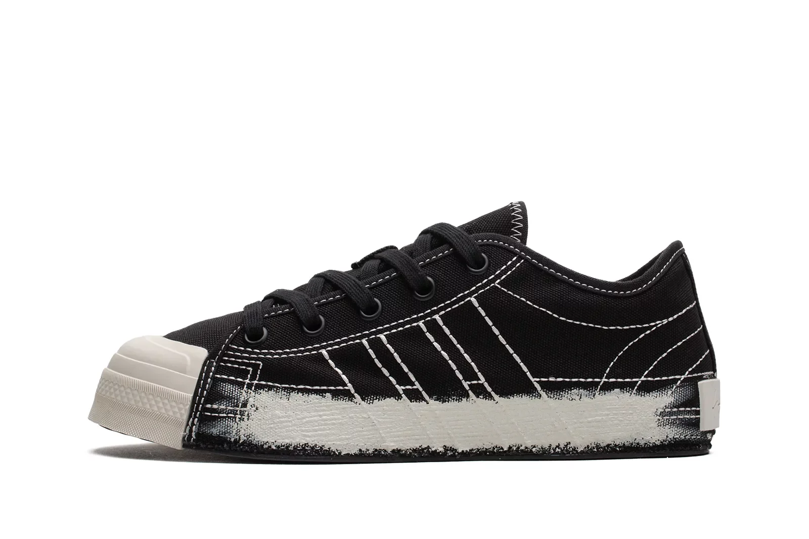 スニーカー Y-3 Woman Sneakers Black JQ2448 Sneakers adidas Y-3 Nizza Lo 'Black' (JQ2448) | WSS