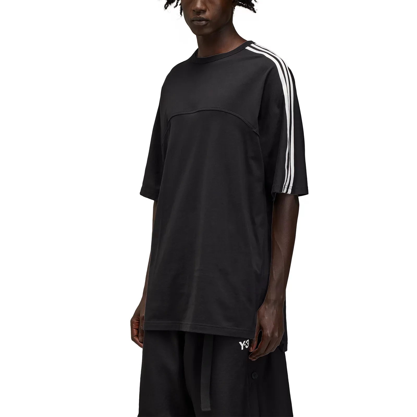 T-shirts adidas Y-3 3-Stripes Short Sleeve Tee 'Black