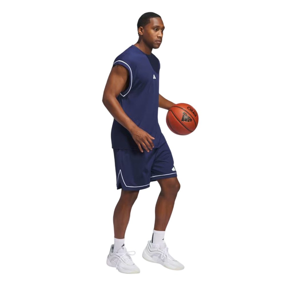 adidas Basketball All-World Sleeveless Tank Navy Blue